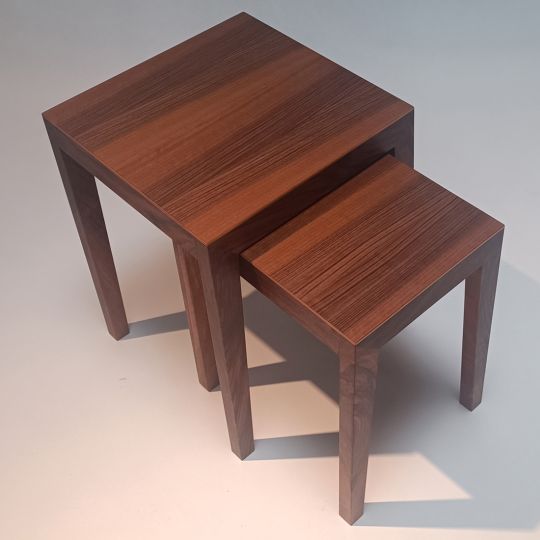 THEO nest of tables, black walnut