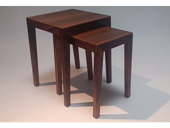 THEO nest of tables, black walnut