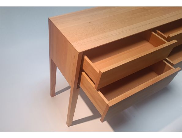 THEO UP4 chest of drawers, beech