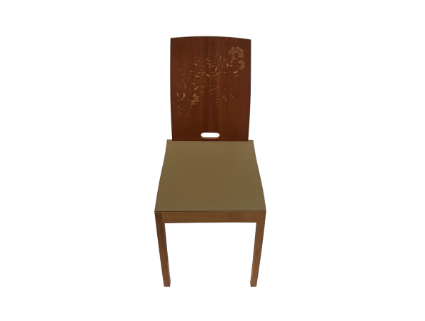 RANK chair, cherry, laser engraved