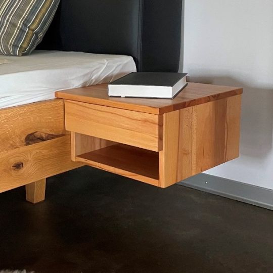 FLY nightstand with drawer and shelf