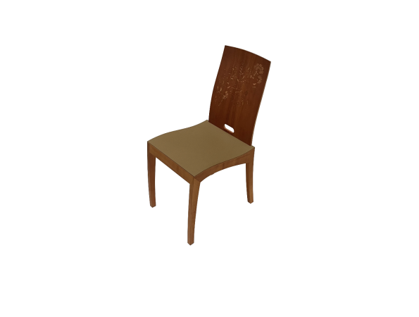 RANK chair, cherry, laser engraved