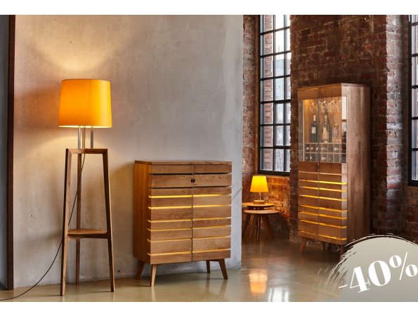 BAROSO bar cabinet in oak