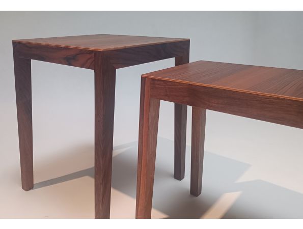 THEO nest of tables, black walnut