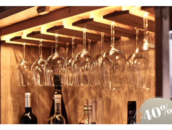 BAROSO bar cabinet in oak