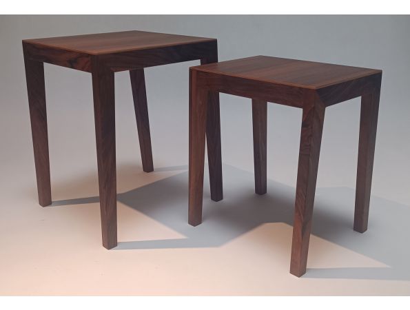 THEO nest of tables, black walnut